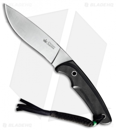 Kizlyar Supreme Savage D2 Fixed Blade Knife Black G-10 (5.125" Satin) KK0031