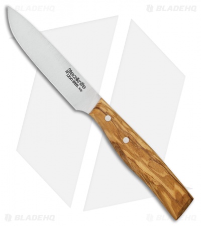 LionSteel Steak Knife Olive Wood (4.125" Satin) 9001 UL