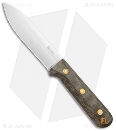 L.T. Wright Gen 5 Fixed Blade Knife Green Micarta Scandi (5.25