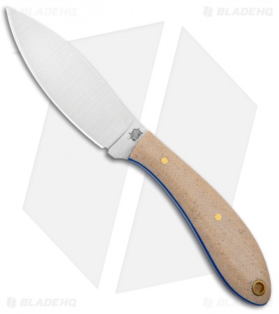 LT Wright Small Northern Hunter Fixed Blade Snakeskin Micarta/Blue (3.25" Satin)