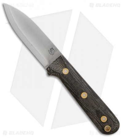 LT Wright Knives Genesis Scandi Knife Green Micarta (4.25