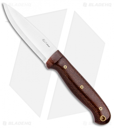 LT Wright Knives GNS Scandi Fixed Blade Knife Micarta/Mosaic Pins (4.25