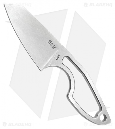 MKM Voxnaes Mikro 2 Fixed Blade Knife Skeletonized Stainless Steel (2" SW)