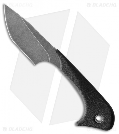 Outdoor Edge Le Duck Fixed Blade Knife Black TPR (2.5" Black Stonewash)