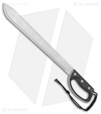 Rite Edge Hedge Smash Fixed Blade Machete Black Rubber (18