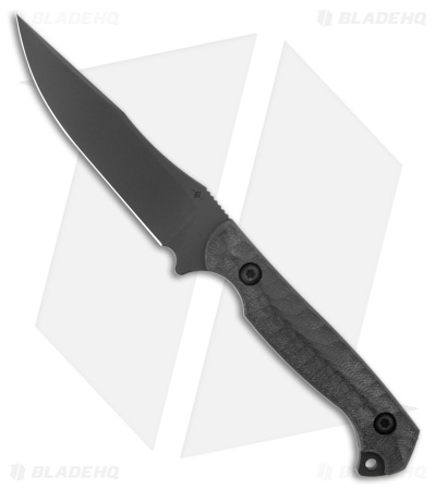 Toor Knives Krypteia S Clip Point Fixed Blade Knife Black G-10 (4