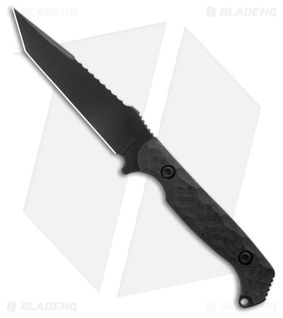Toor Knives Darter Tanto Fixed Blade Knife Shadow Black G-10 (4.25