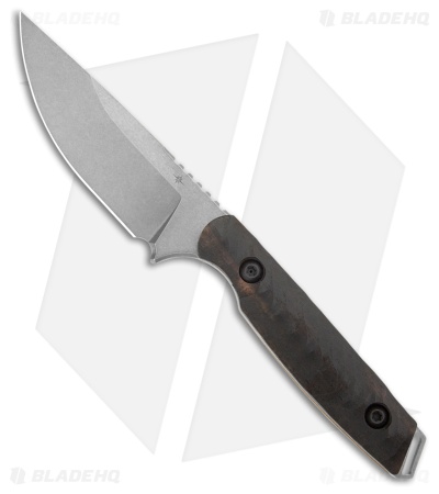 Toor Knives Field 3.0 Classic Stone Fixed Blade Knife Ebony Wood (3.75" SW)