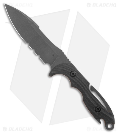 Toor Knives M.U.F. Diver Fixed Blade Knife Havoc Black G-10 (4.25" Black)