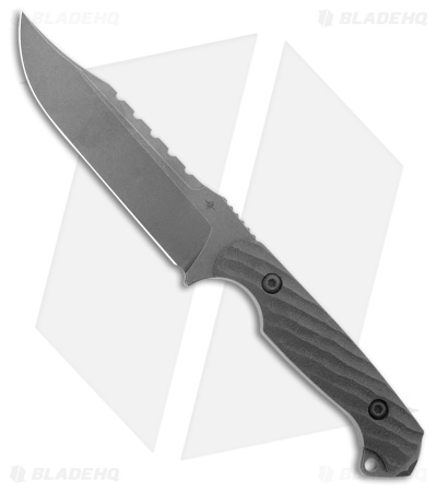 Toor Knives Crewman Fixed Blade Knife Bomber Black G-10 (4.75" Black)