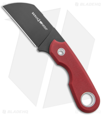 Viper Knives Berus Fixed Blade Knife Sheepsfoot Red G-10 (2.6
