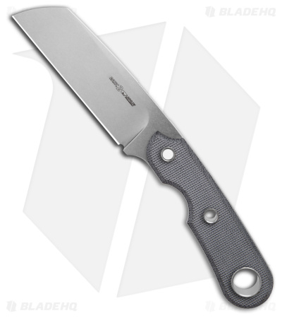 Viper Knives Basic 2 Sheepsfoot Fixed Blade Knife Black Micarta (3.7" Satin)