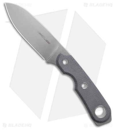 Viper Knives Basic 3 Drop Point Fixed Blade Knife Black Micarta (4" Satin) D2