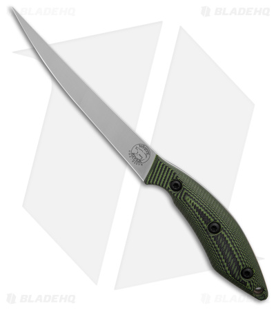 White River Knives 6" Step-Up Fillet Knife Green/Black G-10 (6" Stonewash)