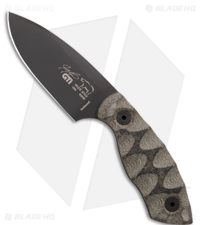White River Knives GTI 3 Fixed Blade Knife OD Green/Black Micarta (3