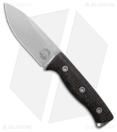 White River Knives Ursus Cub MagnaCut Fixed Blade Knife Black Micarta (3.5