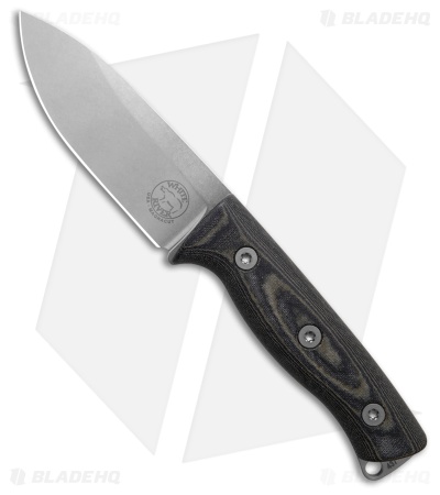 White River Knives Ursus Cub MagnaCut Knife Black/OD Green Micarta (3.5