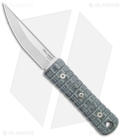 Williams Blade Design Osoraku Zukuri Mini Kaiken Black Micarta (3.5" Satin)