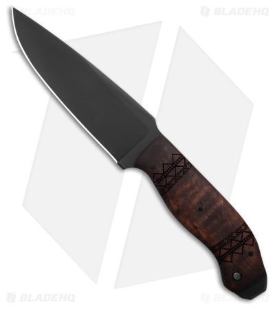 Winkler Knives Drop Point Crusher Fixed Blade Knife Maple Tribal (5.25