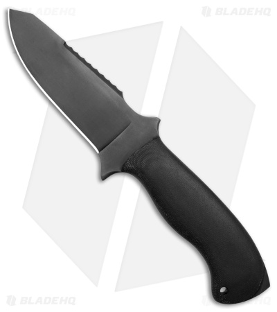 Winkler Knives Utility Crusher Knife Black Canvas Laminate (4.8