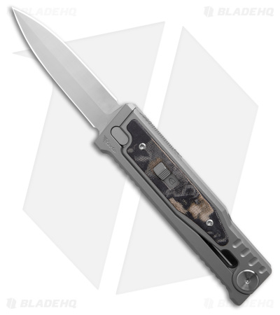 Reate EXO-M D/E Gravity Knife Titanium/Burl Linen Micarta Camo (3.2
