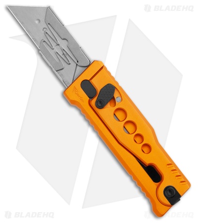 Reate EXO-U Gravity Knife Orange Speedhole Aluminum (2.3" Utility)