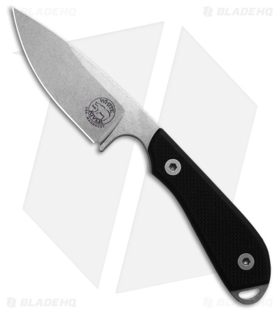 White River Knives M1-PRO MagnaCut Fixed Blade Knife Black G-10 (3" Stonewash)