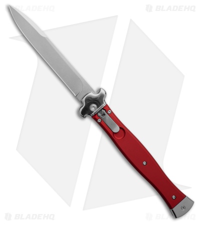 AGA Campolin Zero+ Bayonet Leverlock Automatic Knife Red (4.7