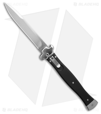 AGA Campolin Zero+ Bayonet Leverlock Automatic Knife Black Al (4.7" Satin)