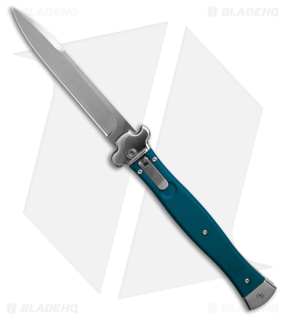 AGA Campolin Zero+ Bayonet Leverlock Automatic Knife Blue Aluminum (4.7"Satin)