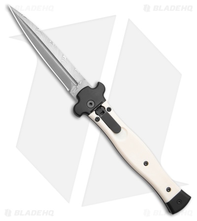 AGA Campolin Zero+ Bayonet Leverlock Automatic Knife White (4.7