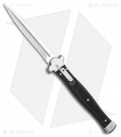 AGA Campolin Zero Italian Leverlock Automatic Knife Black G-10 (4.5
