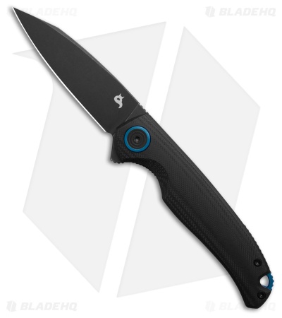 Fox Knives Argus Liner Lock Knife Black G-10 (3.5" Black Stonewash) BF760