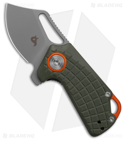 BlackFox Puck Liner Lock Knife OD Green G-10 (1.75" Bead Blast) BF761OD