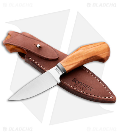 LionSteel Willy Fixed Blade Knife Olive Wood (3