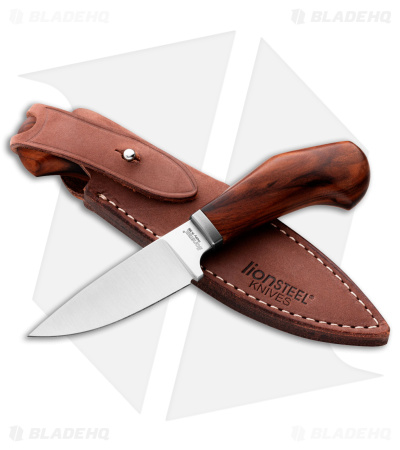 LionSteel Willy Fixed Blade Knife Santos Wood (3
