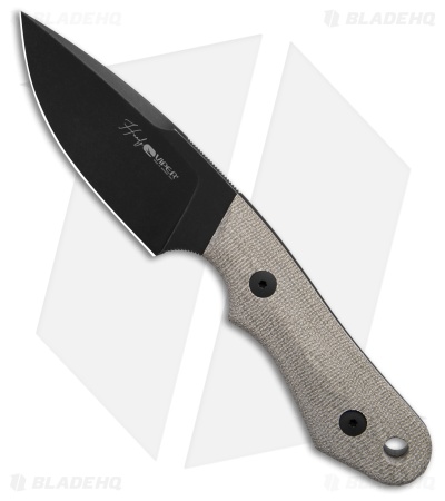 Viper Handy Dark MagnaCut Fixed Blade Knife Green Micarta (3.4