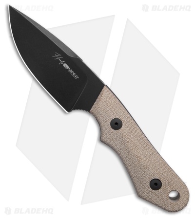 Viper Handy Dark MagnaCut Fixed Blade Knife Natural Micarta (3.4" Black SW)