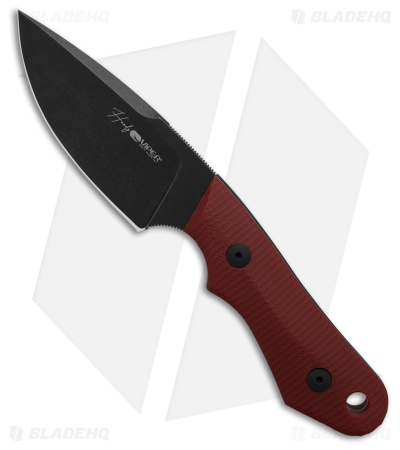 Viper Handy Dark MagnaCut Fixed Blade Knife Red G-10 (3.4" Black SW)