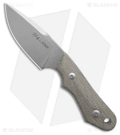 Viper Knives Handy Fixed Blade Knife Green Micarta (3.4" Stonewash) VT4040CG