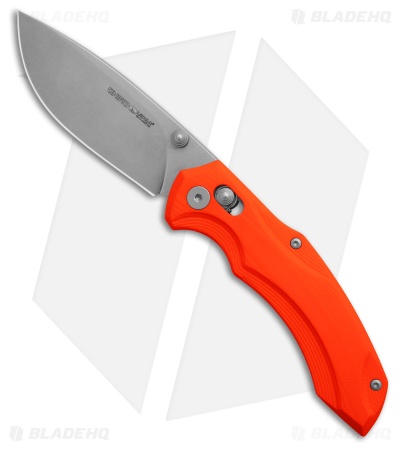 Viper Knives Oniro MagnaCut Crossbar Lock Knife Orange G-10 (3.1" Stonewash)