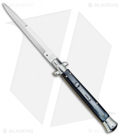 AGA Campolin 11" Picklock Automatic Italian Stiletto Dark Horn (5" Satin) 2017