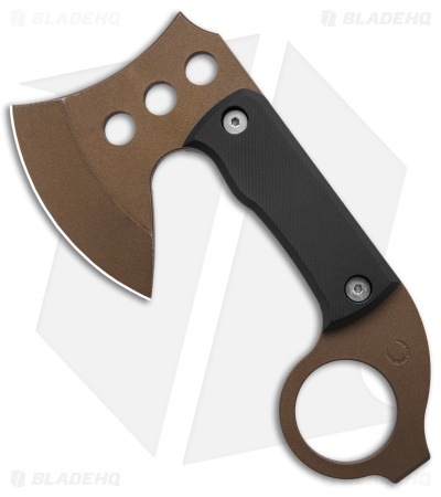 Red Horse Knife Works Karamahawk Mini Tomahawk Bronze/Black G-10 w/ Kydex Sheath