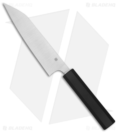 Spyderco Murray Carter Minarai 6" Funayuki Utility Kitchen Knife Black K16PBK