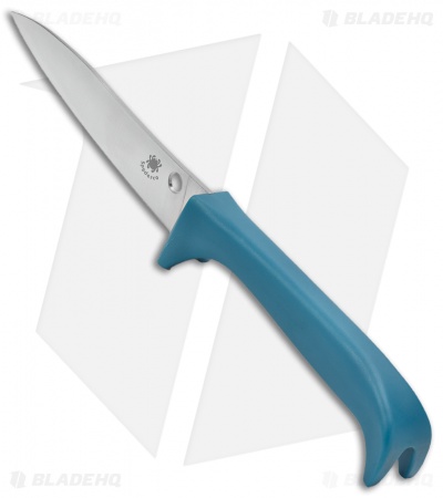 Spyderco Counter Puppy Kitchen Knife Blue (3.4" Satin Full Serr) K20SBL