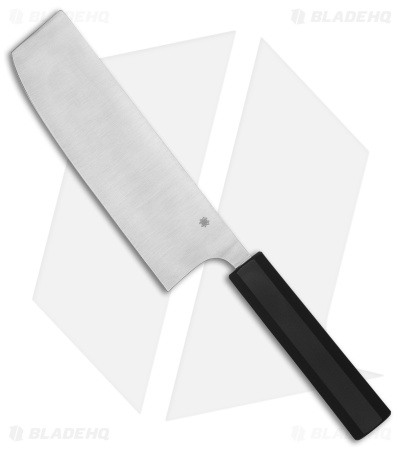 Spyderco Murray Carter Minarai 7" Nakiri Kitchen Knife Black K17PBK