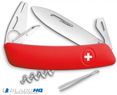 Swiza TT03 Tick Tool Swiss Pocket Knife Red (3" Satin)