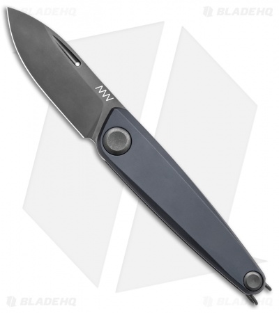 Acta Non Verba Knives Z050 Slip Joint Knife Black Aluminum (2.6" Black)