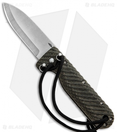 Battle Horse Knives Tree Frog Folding Knife Green/Black Micarta (3.5