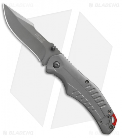 Bear Edge 61114 Frame Lock Knife Stainless Steel (3.25" Gray)